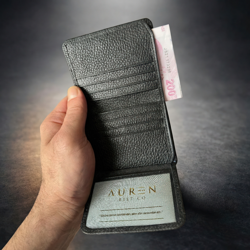 KUZEY Serisi Erkek Cüzdan – %100 Hakiki Deri – Günlük & Klasik – Yerli Üretim