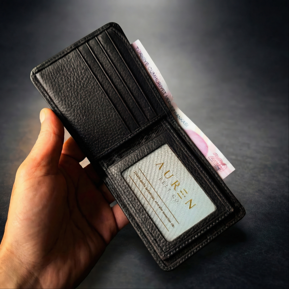 BÖRÜ Serisi Erkek Cüzdan – %100 Hakiki Deri – Günlük & Klasik – Yerli Üretim
