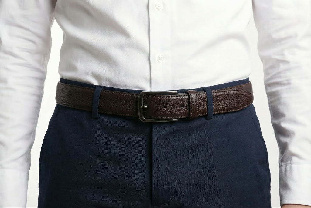 ATLAS Serisi Erkek Kemer – %100 Hakiki Deri 3.5 CM– Günlük Kullanım – Yerli Üretim