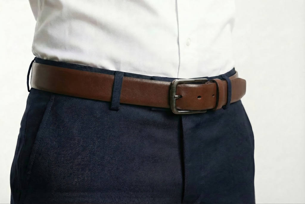 MEA Serisi Erkek Kemer – %100 Hakiki Deri 3.5 CM– Günlük Kullanım – Yerli Üretim