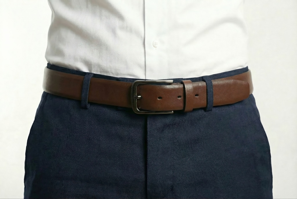 MEA Serisi Erkek Kemer – %100 Hakiki Deri 3.5 CM– Günlük Kullanım – Yerli Üretim