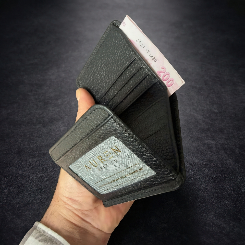 KUZEY Serisi Erkek Cüzdan – %100 Hakiki Deri – Günlük & Klasik – Yerli Üretim