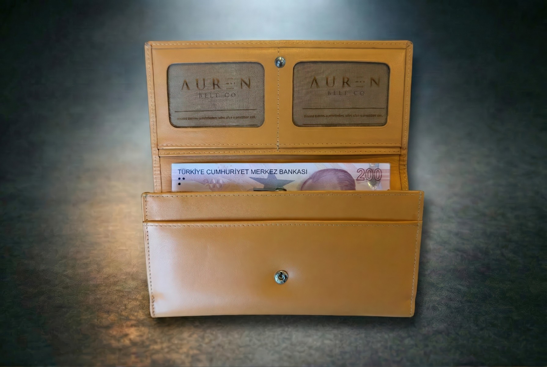 MİRA Serisi Kadın Portföy Cüzdan – %100 Hakiki Deri – Şık & Fonksiyonel – Yerli Üretim