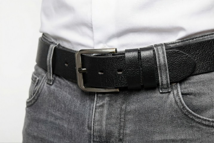 ALP Serisi Erkek Kemer – %100 Hakiki Manda Derisi 4.5 CM – Günlük Kullanım – Yerli Üretim