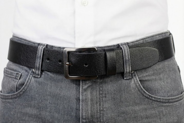 DEMİR Serisi Erkek Kemer – %100 Hakiki Manda Derisi 4 CM– Günlük Kullanım – Yerli Üretim