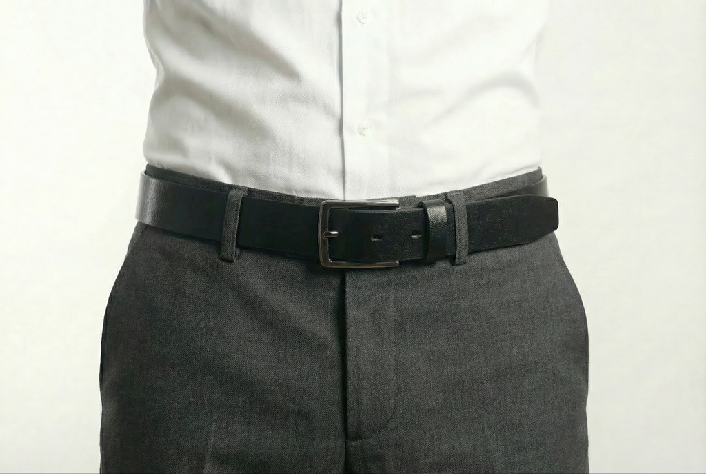 TUNGA Serisi Erkek Kemer – %100 Hakiki Manda Derisi 3.5 CM– Günlük Kullanım – Yerli Üretim